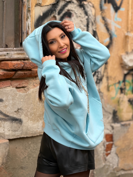 Hanorac my luxe cu gluga si lantisor [6]