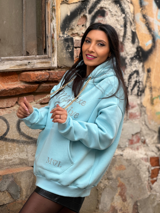 Hanorac my luxe cu gluga si lantisor [5]