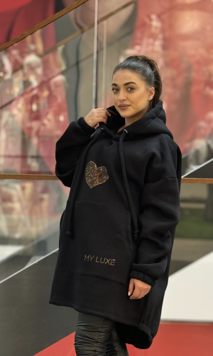 Hanorac my luxe cu imprimeu inima [2]