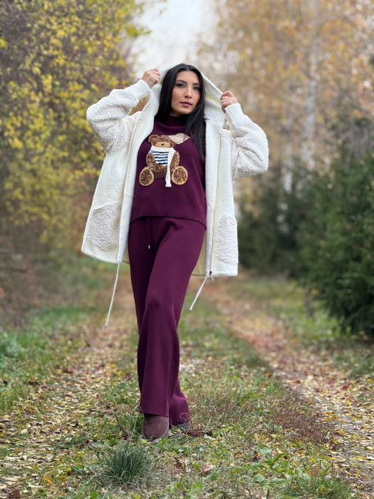 Jacheta cu gluga si blanita la buzunar [1]