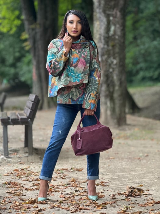 Jacheta cu imprimeu floral [1]