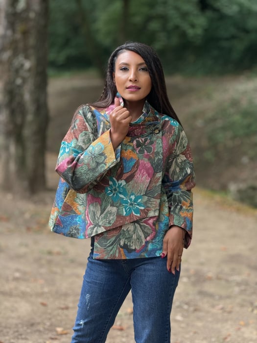 Jacheta cu imprimeu floral [4]