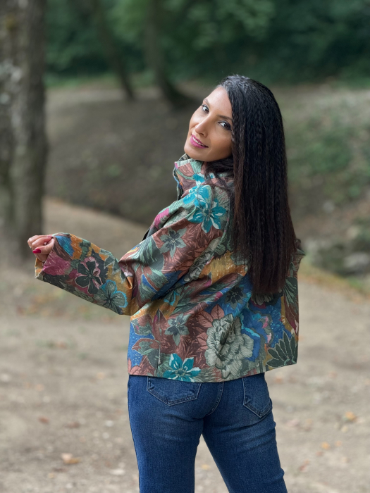 Jacheta cu imprimeu floral [6]