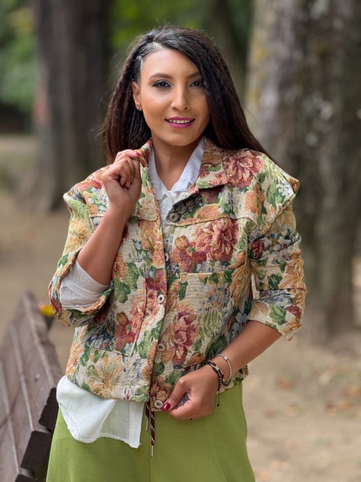 Jacheta cu imprimeu floral [3]