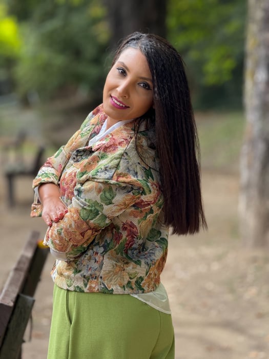 Jacheta cu imprimeu floral [5]
