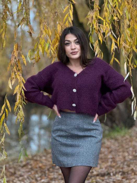 Jacheta cu nasturi din mohair [1]