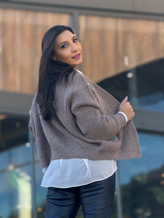 Jacheta cu nasturi si aplicatie din denim [3]