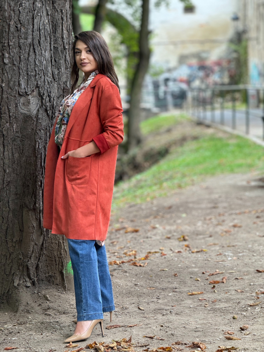 Jacheta cu revere din catifea [3]