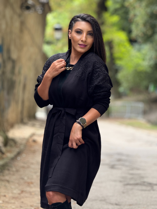 Jacheta desfacuta cu broderie [5]