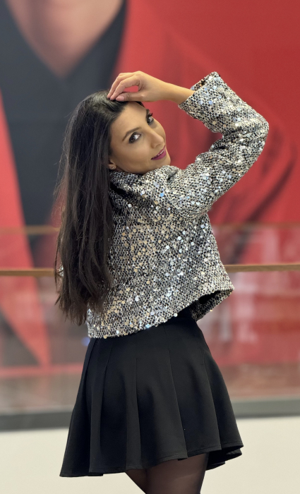 Jacheta gri cu paiete [4]