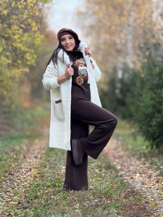 Jacheta lunga cu blanita la gluga si buzunare [1]