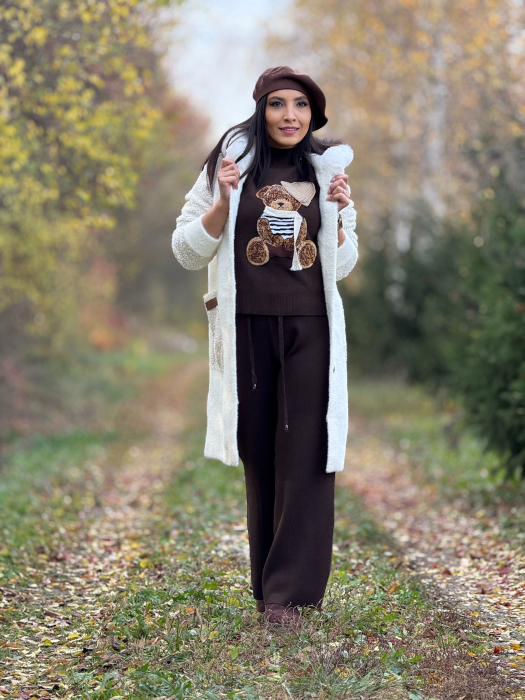 Jacheta lunga cu blanita la gluga si buzunare [3]