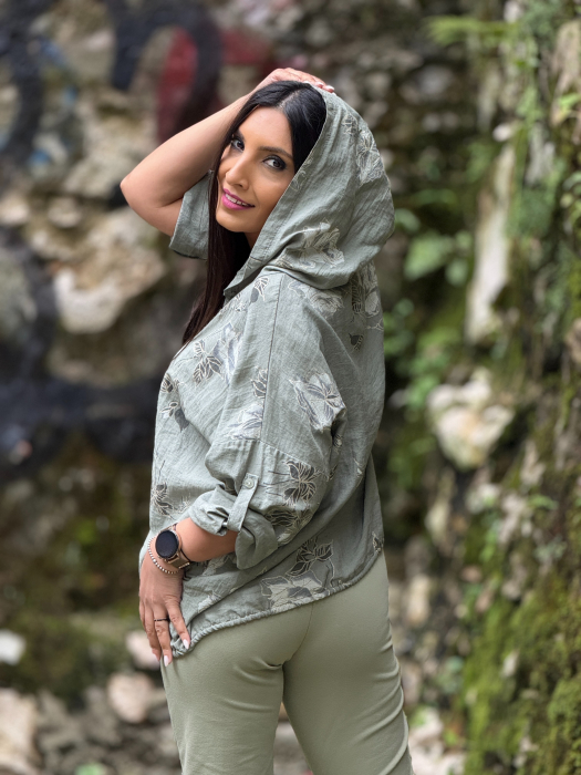 Jacheta verde cu sclipici [4]