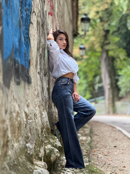 Jeans cu strasuri in degrade [5]