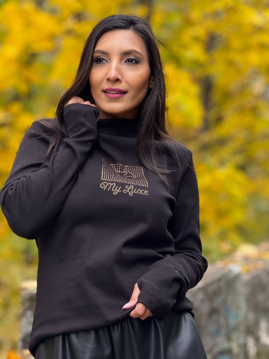 Maleta neagra cu imprimeu diamant [2]