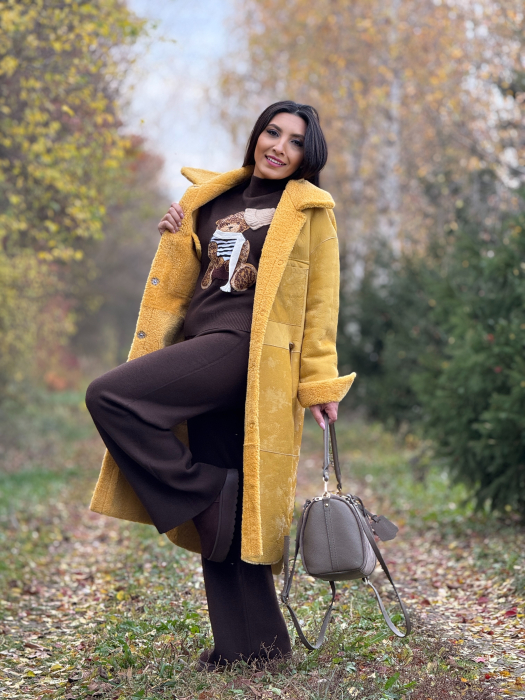 Palton lung cu buzunare [7]