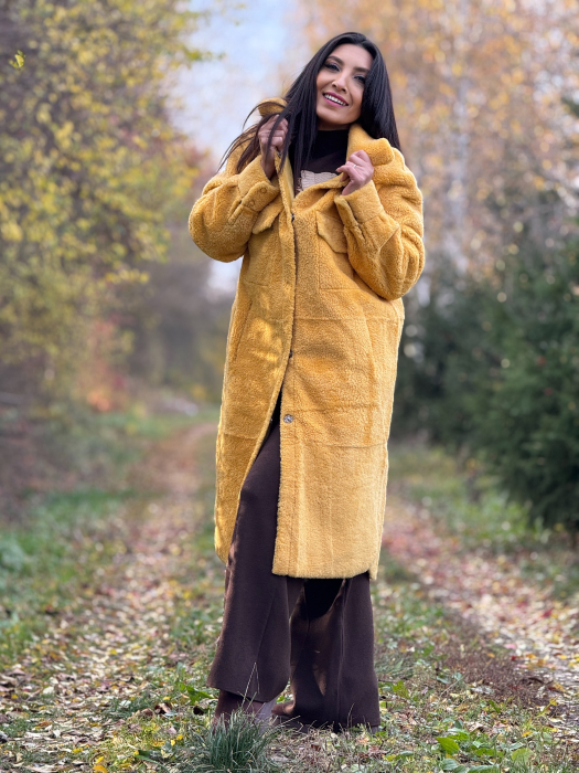 Palton lung cu buzunare [3]