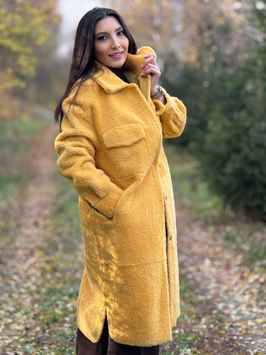 Palton lung cu buzunare [6]