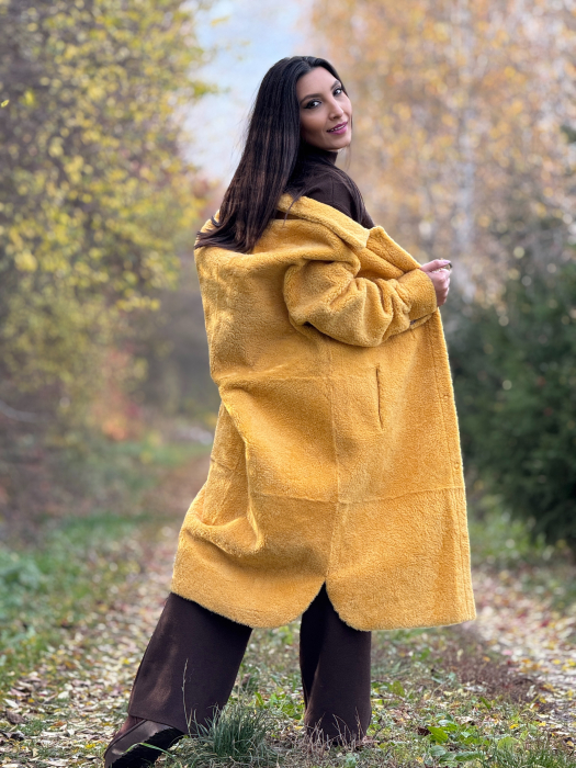 Palton lung cu buzunare [4]