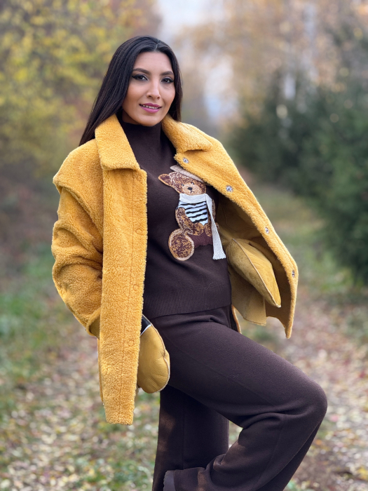 Palton scurt cu buzunare [7]