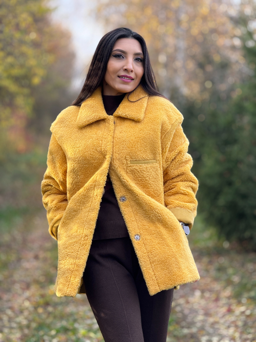 Palton scurt cu buzunare [5]