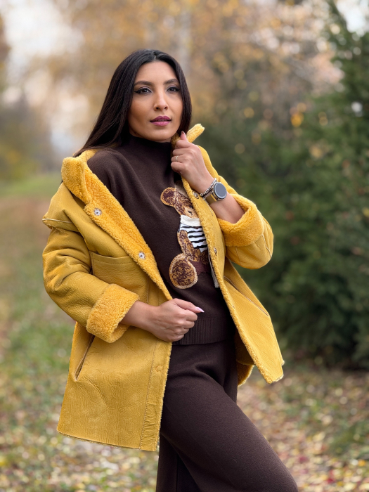 Palton scurt cu buzunare [3]