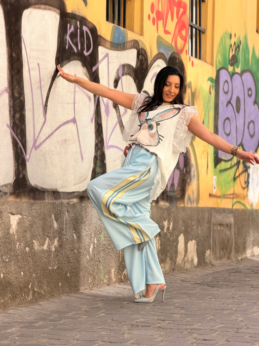 Pantaloni cu fermoar pe lateral [6]