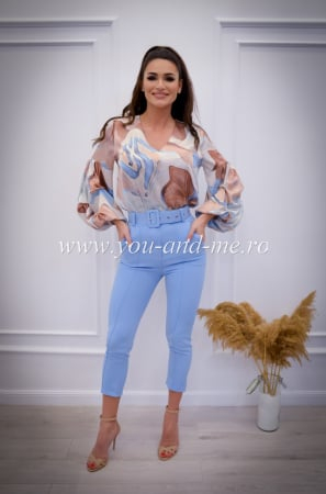 Pantaloni eleganti cu curea in talie [1]