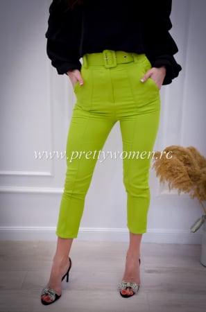 Pantaloni eleganti cu curea in talie [2]
