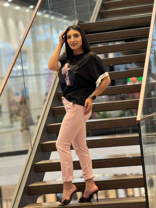 Pantaloni roz pudrat [3]