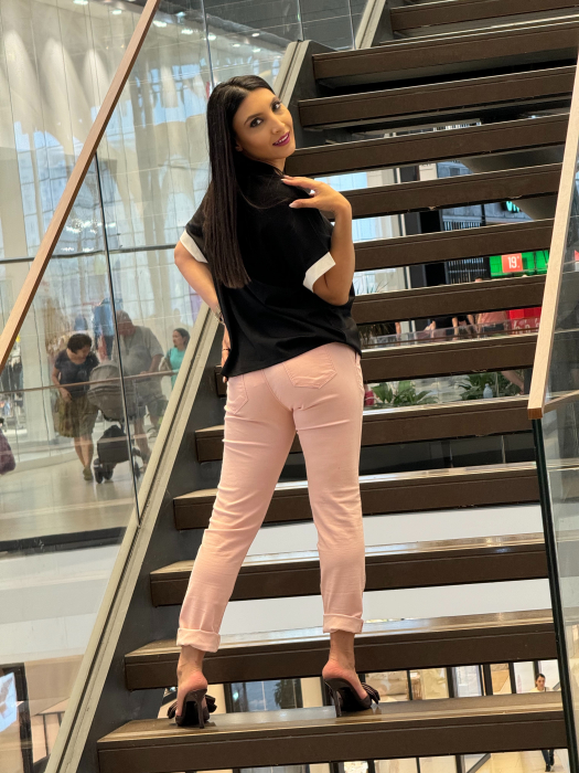 Pantaloni roz pudrat [4]