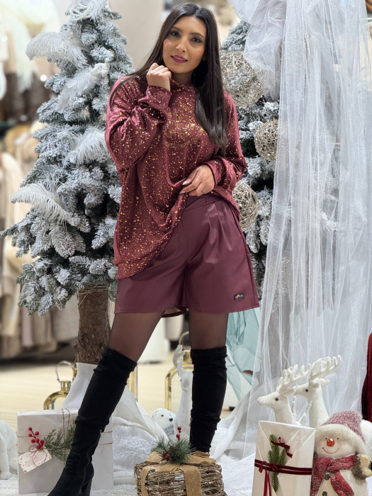 Pantaloni scurti bordo [4]