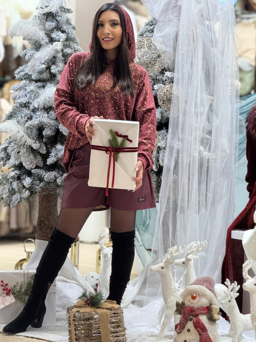 Pantaloni scurti bordo [6]