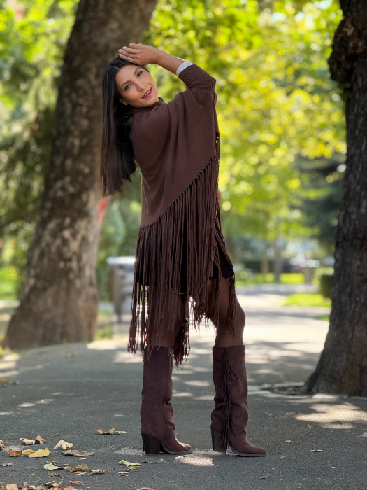 Poncho cu franjuri [4]