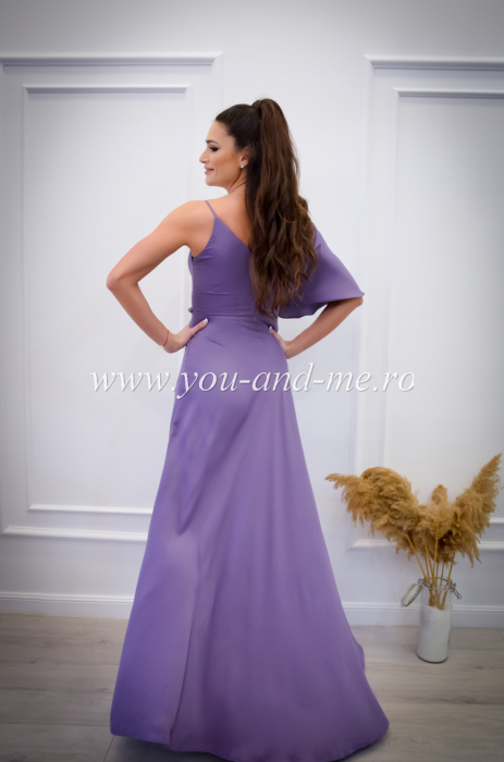 Rochie asimetrica cu detaliu in talie [6]