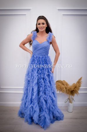 Rochie bleo din tulle cu volane [2]