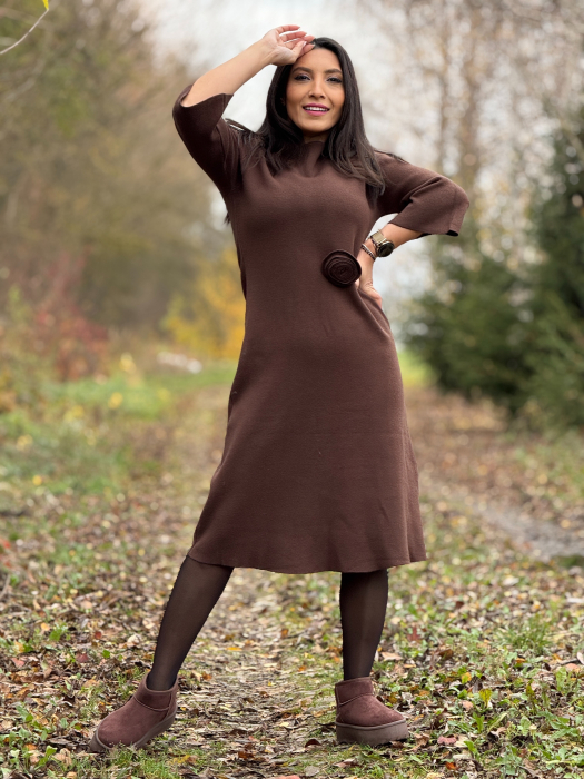 Rochie cu brosa floare [6]