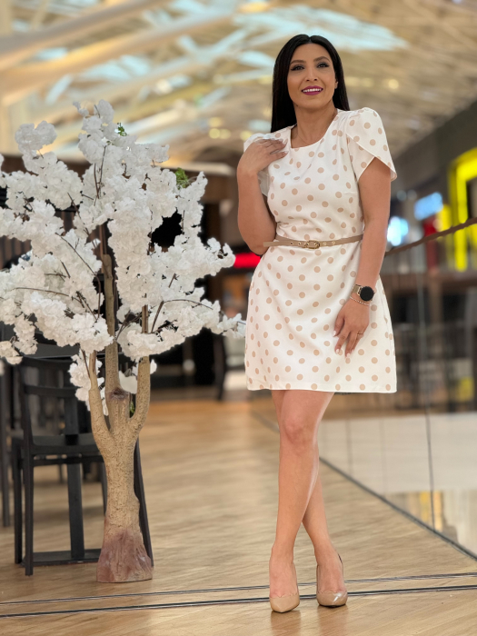 Rochie cu buline maro [2]