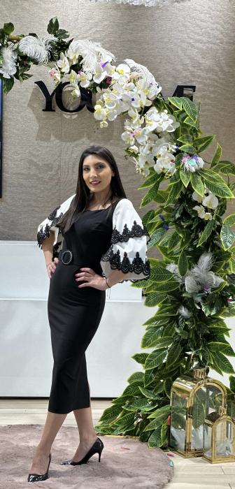 Rochie cu dantela la maneca [2]