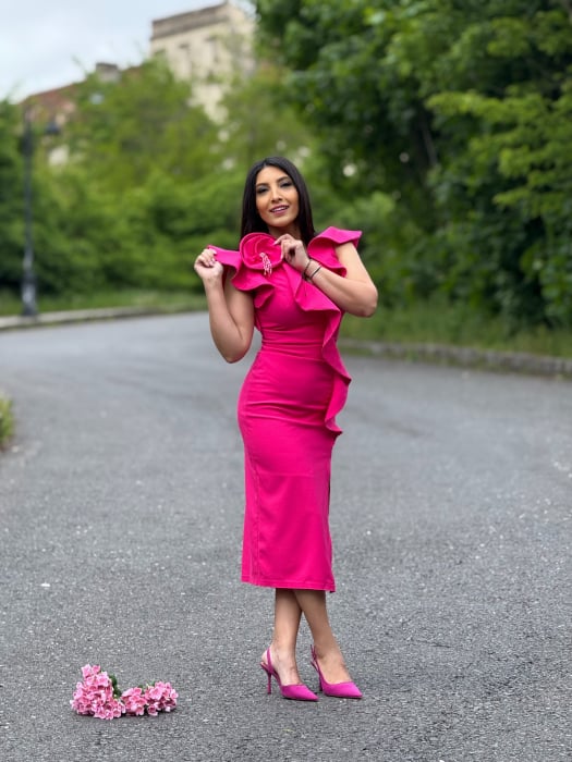 Rochie cu floare mare si anchior [4]