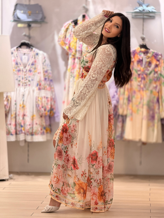 Rochie cu flori si dantela [4]