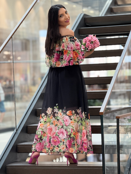 Rochie cu imprimeu floral [5]