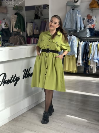 Rochie cu nasturi si buzunare [3]