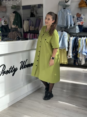 Rochie cu nasturi si buzunare [2]