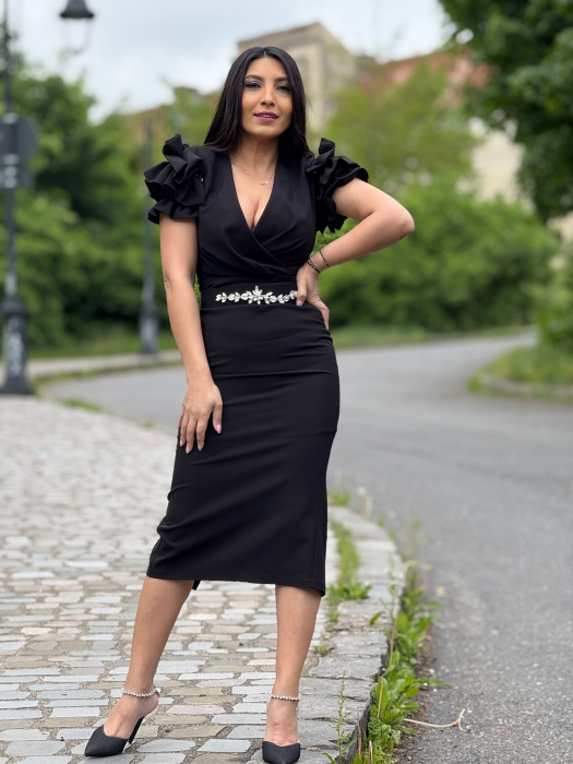 Rochie cu pietricele in talie [3]