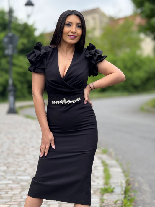 Rochie cu pietricele in talie [7]