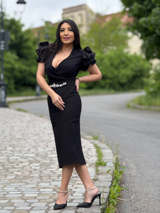 Rochie cu pietricele in talie [2]