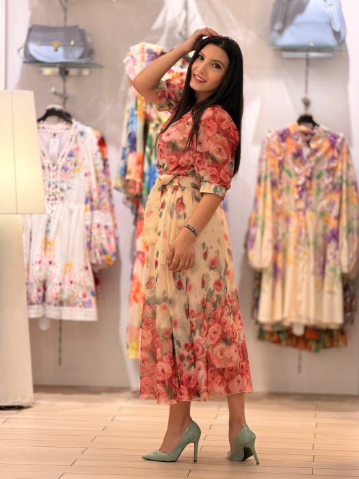 Rochie cu trandafiri rosii [5]