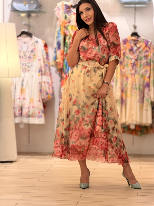 Rochie cu trandafiri rosii [7]
