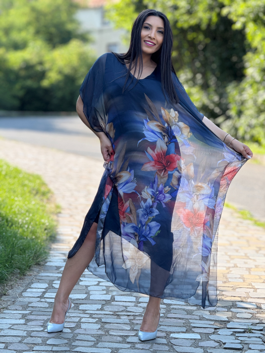 Rochie din matase cu crin [7]